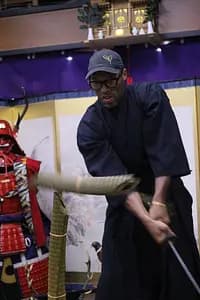 Trial slashing in Bushido with Samurai Sword real sharpnes 【Osaka Castle】