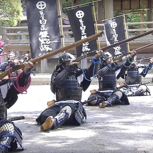 Hioki Matchlock Gun Troop and the Vigorous Samurai Shimazu Clan in Kagoshima