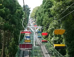 Visit the top of Mt.Takao by lift(gondola) or the cable car!