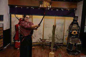 Trial slashing in Bushido with Samurai Sword real sharpnes 【Osaka Castle】