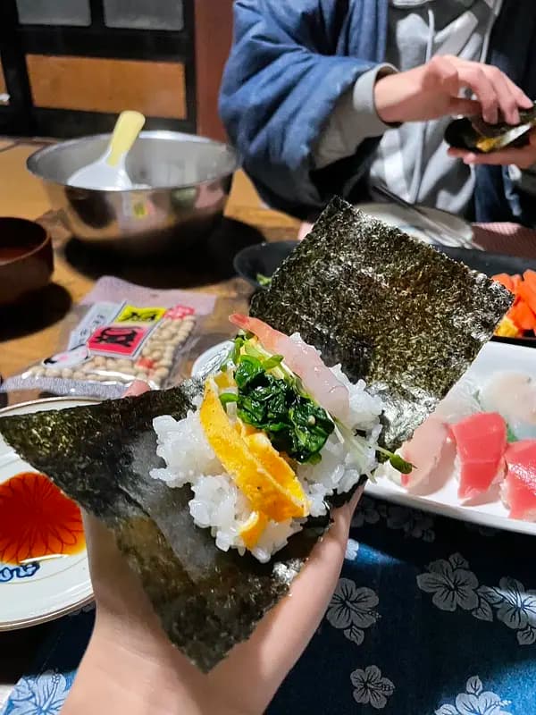 Sushi party by the son of a sushi chef