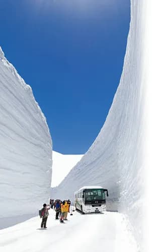Amazing Toyama Snow Wall Along The Tateyama Kurobe Alpine Route