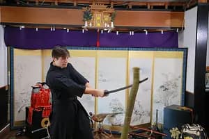 Trial slashing in Bushido with Samurai Sword real sharpnes 【Osaka Castle】