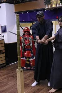 Trial slashing in Bushido with Samurai Sword real sharpnes 【Osaka Castle】