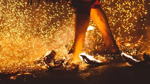 Walk in Fire with Monks at Nyoirinji Temple in Fukuoka