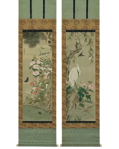 Japanese Art Series 13 : Birds, insects, flowers and plants by Shiba Kōkan / Kaburagi Baikei