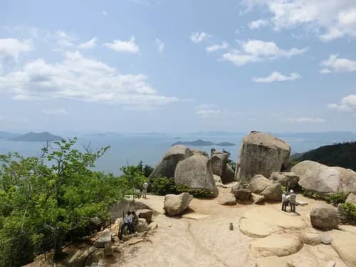 Mt. Misen, the sacred mountain is just behind Itsukushima Shrine in Hiroshima